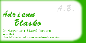 adrienn blasko business card